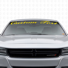 Aangepaste tekst handgeschreven stijl voorruitraam vinyl sticker voor Dodge Charger 2015-2026_5