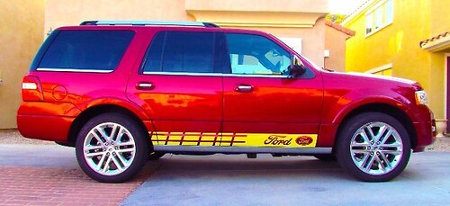 Meerdere kleuren grafische Explorer / Expedition Car Racing sticker sticker