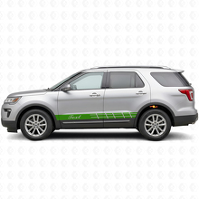 Aangepast Racing Zijstrepen Vinyl Decal Kit voor Musclecar Explorer Expedition_3