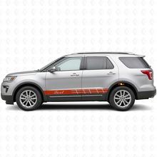 Aangepast Racing Zijstrepen Vinyl Decal Kit voor Musclecar Explorer Expedition_4