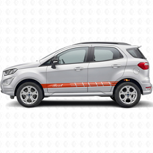 Custom Racing Zijstrepen Vinyl Decal Kit voor Musclecar EcoSport GT_4