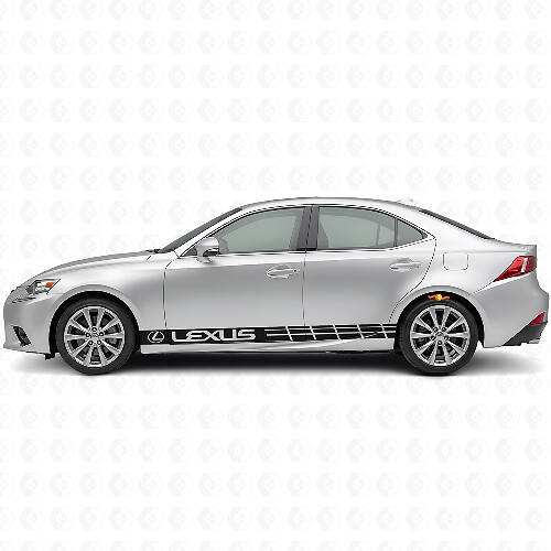 Racing zijstrepen vinyl decal set voor Lexus IS 200t 250 300