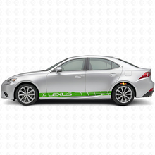 Racing zijstrepen vinyl decal set voor Lexus IS 200t 250 300_3