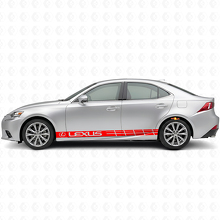 Racing zijstrepen vinyl decal set voor Lexus IS 200t 250 300_4