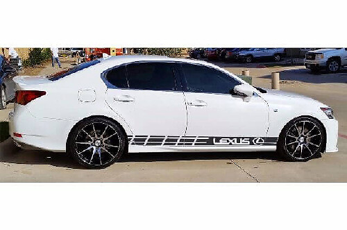 Racing Zijstrepen Vinyl Decal Set voor Lexus GS 350 F Sport / GS 450h