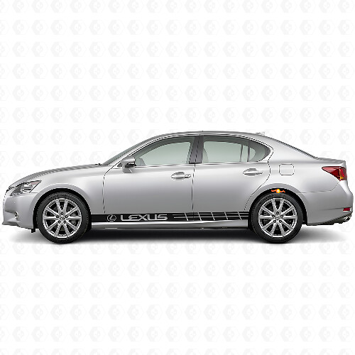 Racing Zijstrepen Vinyl Decal Set voor Lexus GS 350 F Sport / GS 450h