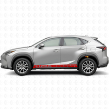 Racing Zijstrepen Vinyl Decal Kit voor Lexus NX 200t NX 300h_4