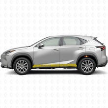 Racing Zijstrepen Vinyl Decal Kit voor Lexus NX 200t NX 300h_5