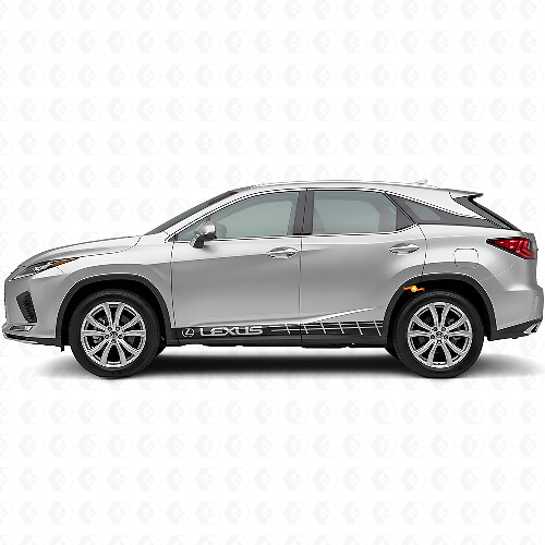 Racing Style Strepen Zijkant Vinyl Decal Kit voor Lexus RX 350