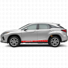 Racing Style Strepen Zijkant Vinyl Decal Kit voor Lexus RX 350_4