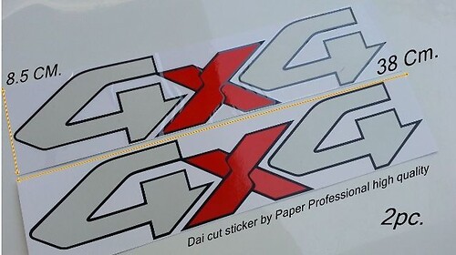 Logo 4x4 Off Road 4wd stickers Sticker Truck Ford Chevy Dodge Toyota Gmc
