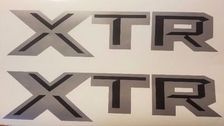 XTR sticker stickers, grijs en zwart mat truck silverado F150 (SET)