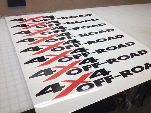 4 x 4 OFF ROAD SET VRACHTWAGENSTICKERS/STICKERS CHEVY DODGE FORD
