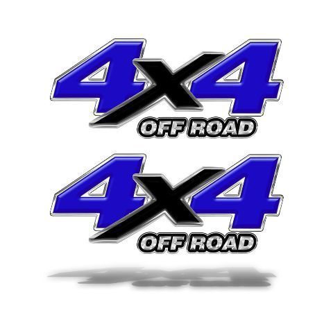 4X4 OFF ROAD DECAL STICKER Blauwe afbeeldingen Chevy Ford Dodge Truck Mk505OR4
