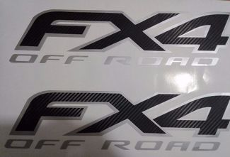 Ford fx4 off-road sticker koolstofvezel, sportchroom truck (SET)