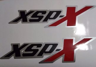 XSP-X sticker stickers, zwart mat rood en grijs TOYOTA TUNDRA TACOMA (set)