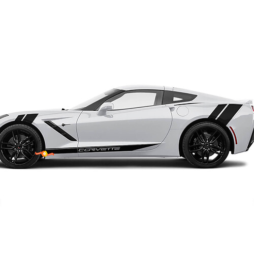 Corvette zijdeur en achterste spatbordstrepen voor Chevy Corvette
 1