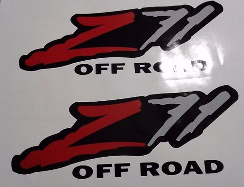 Z71 off-road stickers sticker, silverado tahoe GM sierra (SET)
