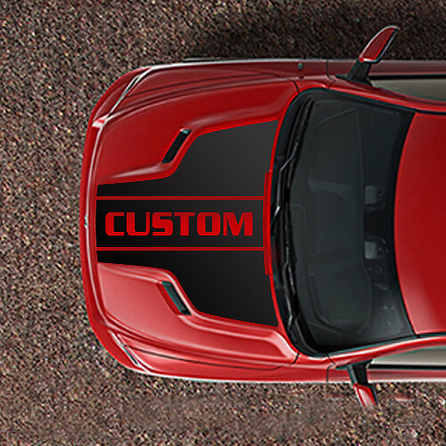 Aangepaste motorkapstrepen vinylstickers voor Dodge Ram 1500