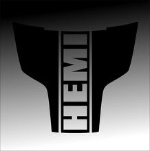 Aangepaste motorkapstrepen vinylstickers voor Dodge Ram 1500_2