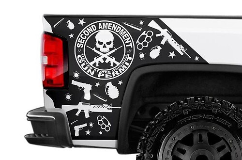 Gmc Sierra 2014-2014 aangepaste vinylsticker sticker wrap kit - amendement
