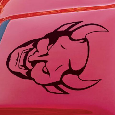 Dodge Demon Challenger SRT Hood Scoop Logo Ca Vinyl Sticker Grafische Sticker