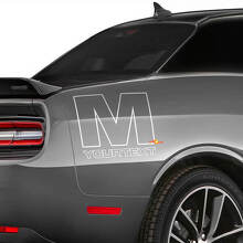 Mopar M-logo vinylsticker voor achterzijde van Dodge Challenger_2
