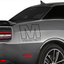 Mopar M-logo vinylsticker voor achterzijde van Dodge Challenger_3