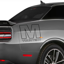 Mopar M Logo Achterzijde Vinyl Sticker Decal voor Dodge Challenger 3
