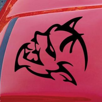Dodge Demon Challenger SRT Hood Scoop Logo Auto Vinyl Sticker Grafische Sticker