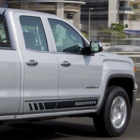 Gemerkt Accentstrepen Zijkant Vinyl Decal Sticker voor GMC Sierra