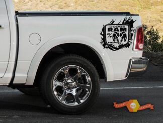 Dodge Ram 1500 2500 RT HEMI Truck Bed Box grafische sticker sticker kit custom mopar