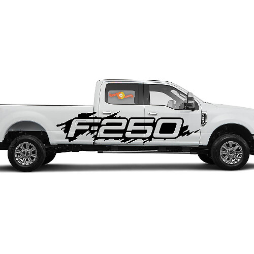 Modderspat Beschermingszijde Vinyl Decal Kit voor Musclecar F-250