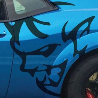 Dodge Demon Challenger SRT Grote Side Logo Auto Vinyl Sticker Grafische Sticker Cast