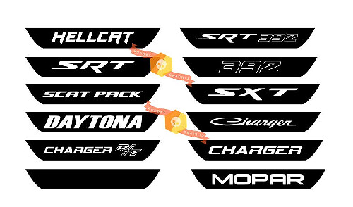 Achterlicht Accent Vinyl Decal Sticker voor Dodge Charger 2015+