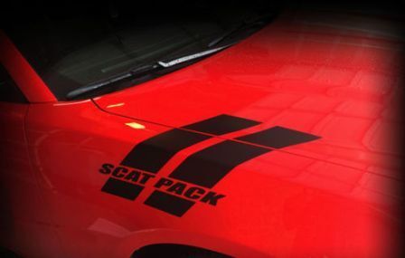 Scat Pack Fender Zijstrepen Vinyl Decal voor Dodge Charger 2015-2017