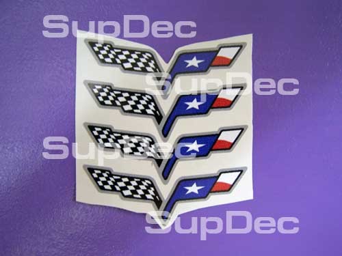 4 Corvette c6 wielnaafdop-emblemen