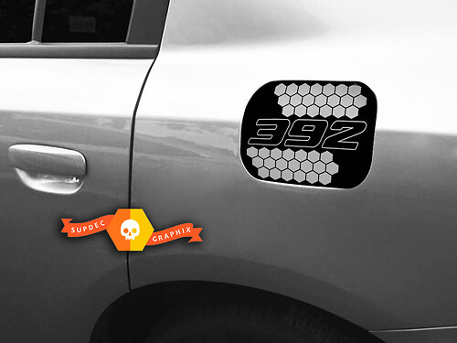 392 Honeycomb — Vinylsticker (tankklep) voor Dodge Charger 2015-2017