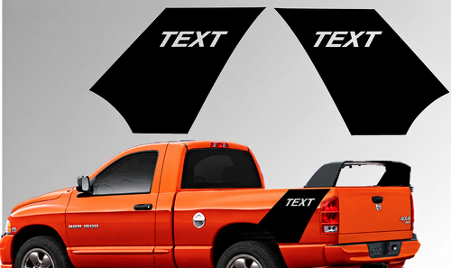 ACHTERSTE KWARTPANELEN Bedzijde Vinyl Decal Sticker voor Dodge Ram 1500