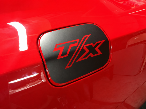 T/X Omlijning Brandstofklep Overlay Achterspatbord Vinyl Decal Sticker voor Dodge Charger 2011-2017