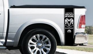 Dodge Ram 1500 RT HEMI Truck Bed Box graphic Stripe sticker sticker achterklep led