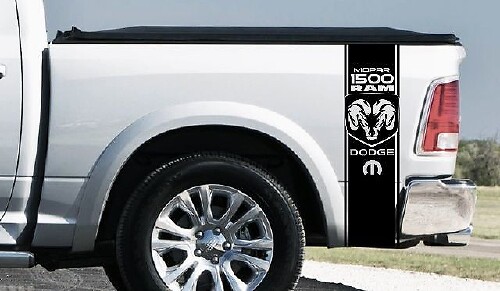 Dodge Ram 1500 RT HEMI Truck Bed Box graphic Stripe sticker sticker achterklep led
