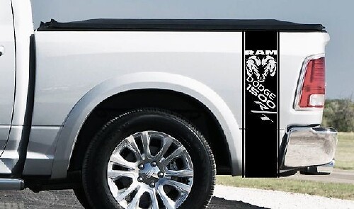 Dodge Ram 1500 RT HEMI Truck Bed Box graphic Stripe sticker sticker achterklep srt