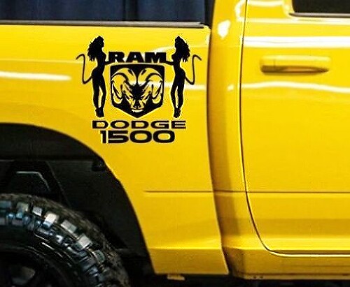 Truck Bed Box Grafische Decal Sticker Kit Op maat 2 voor Dodge Ram 1500
