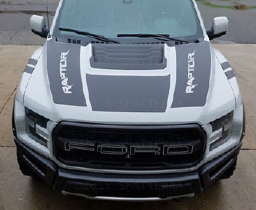Dubbele motorkapgrafiek Vinylstreep Predator Svt Rph-003 Sticker voor Ford F-150 Raptor