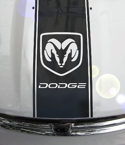 Ram Truck 1500 2500 3500 Hood Stripes Vinyl Decal Sticker Graphic DH-007C