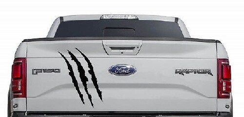 Ford F150 Raptor SVT bed achterklep klauw Kras grafische sticker sticker