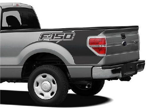 Blackout Bed Side Vinyl Decal Kit voor Musclecar Truck