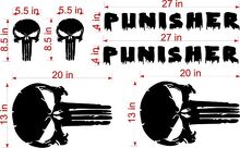 Punisher Skull Deur- en Motorkap Vinyl Decal Kit voor Jeep Wrangler_2