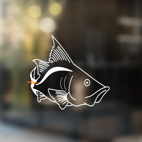 Predatory Fish Universele Vinyl Decal Sticker